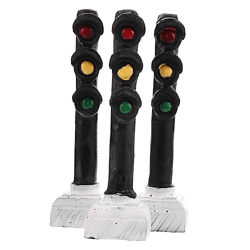 Abaodam 2sets Traffic Light Collection for Office Decorative Stop Light Toy 3pcs*2