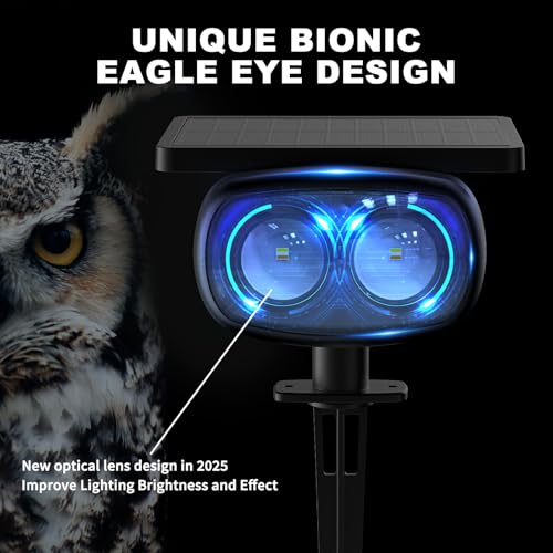 MOFOYEAH Solar Spot Lights Outdoor Waterproof IP68, RGB Colors Changing Solar Lights with 4 Lighting Modes, Solar Powered Lights Outdoor for Garden Yard Pathway Landscape (4Pack) by MOFOYEAH - Image 4