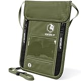 Venture 4th Travel Neck Pouch Neck Wallet with RFID Blocking – Passport Holder to Keep Your Cash And Documents Safe – Get Peace Of Mind When Traveling