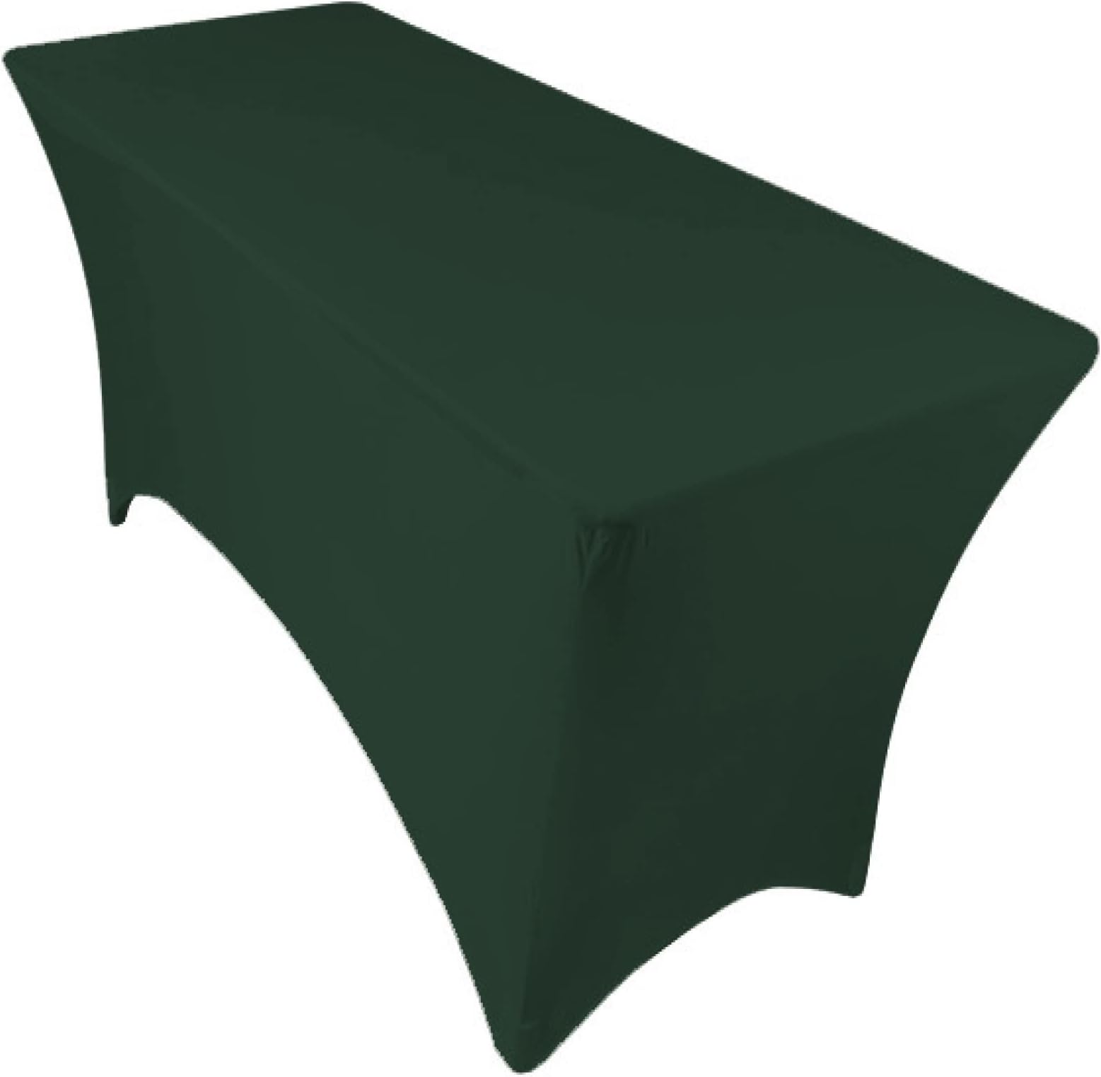 LIUJIU Rectangle Spandex Stretch Tablecloth, Tight Fitted Table Cover, for Wedding Bar Banquet Party Christmas Decor，152x76x74cm(5FT)