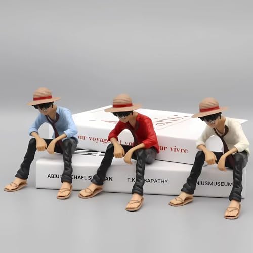 Image of Premium Action Figures Collectible for Office Desk, Study Table, Car Dashboard, Decoration for Anime Lovers, Fans, Kids, Collectors (Red Shirt)