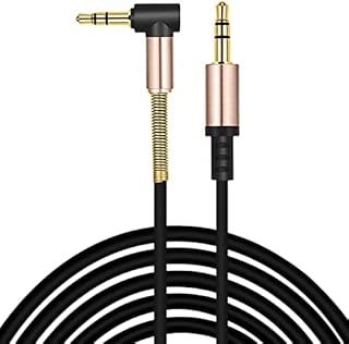 ULTRICS AUX Cable 2M, 3.5mm Right Angle Gold Plated Jack Audio Cable, Male to Male Auxiliary Cord Home Car Stereo Lead Compatible with Headphone MP3 Speaker iPhone iPad Smartphone Tablet PC Laptop