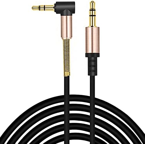ULTRICS AUX Cable 2M, 3.5mm Right Angle Gold Plated Jack Audio Cable, Male to Male Auxiliary Cord Home Car Stereo Lead Compatible with Headphone MP3 Speaker iPhone iPad Smartphone Tablet PC Laptop