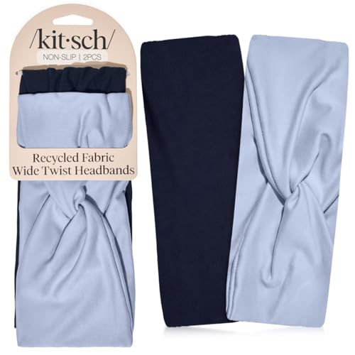 Kitsch Non-Slip Wide Headbands for Women (2pcs)