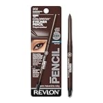 Revlon ColorStay Pencil Eyeliner with Built-in Sharpener, Waterproof, Smudgeproof, Longwearing Eye Makeup with Ultra-Fine Tip, Black Brown, 0.01 oz