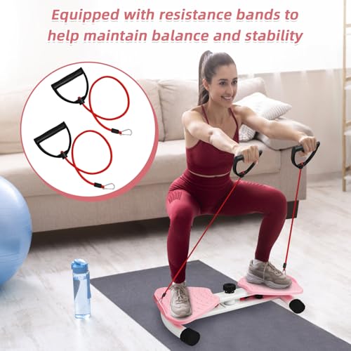 Topfinder Waist Twisting Machine, Taillentwister mit Kordelzug Großes Pedal Twist Waist Disc Board Twister Sportgerät für Zuhause