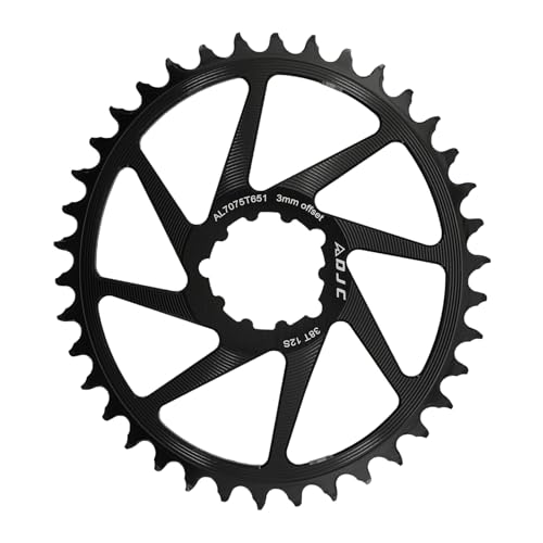 DJC Bike Chainring 3 Bolts pins Direct Mount 3mm Offset Oval Chainring for Sram GXP XX1 Eagle X01 X1 X0 X9 for Dub BB30 Crankset Alu Lightweight, 28T