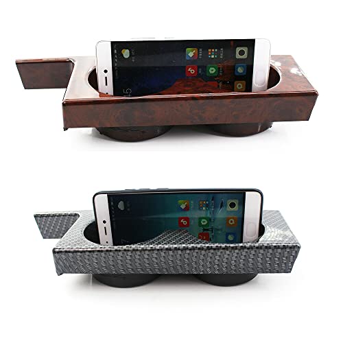 Double support de tasse console centrale E39 motif bois de pêche - 3