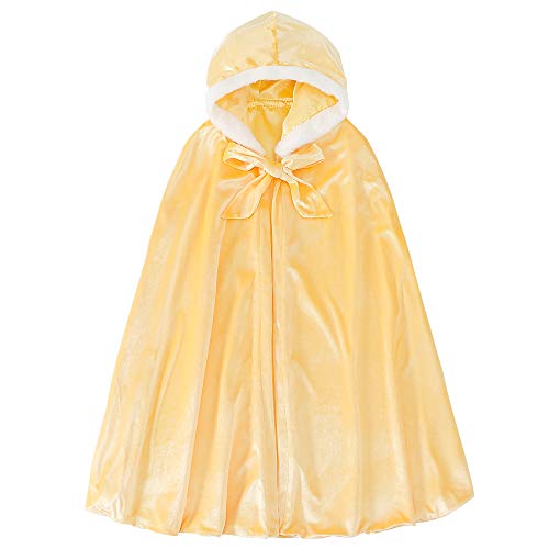 Mantello lungo lungo in velluto con cappuccio per