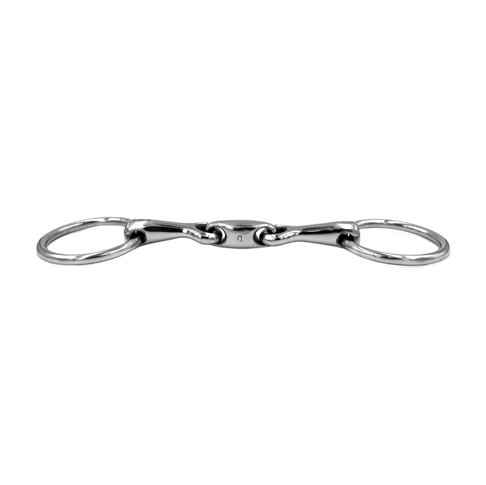 Equine Smile ES0108 Denture Pony, Small Watertris, Double Jointed Stainless Steel, Ring Diameter 45 mm, Bit Thickness 10 mm (11.5 cm) - Image 3