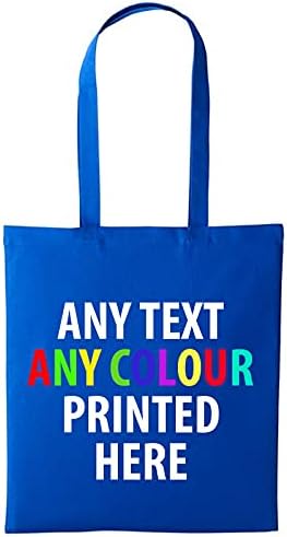 Personalised Tote Shopping Bag Cotton Gym Beach Bridesmaid Hen Do Wedding Custom Tote Bag - Any Text | Any Colour