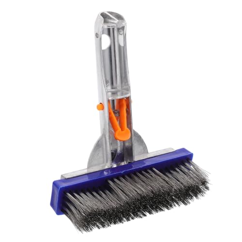 Abaodam Pool Cleaning Brush Large Scrubbing Swimming Pool Handheld Multifunctional Cleaning Swimming Pool Brush Scrubber Maintenance Grip Swimming Pool Brush Pool Brush Head Abs