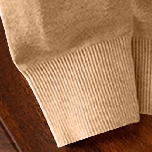 Men's V Neck Knitted Pullover Top Trendy Casual Long Sleeve Sweaters Fall Winter Solid Slim Stretch Classic Sweater3