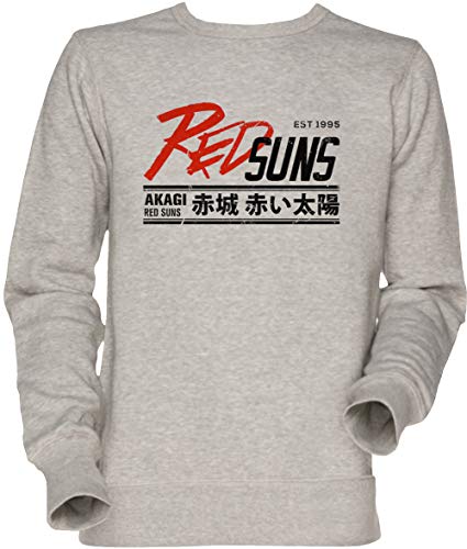 Initial D Sweatshirt unisexe en jersey gris résistant au lavage pour homme
