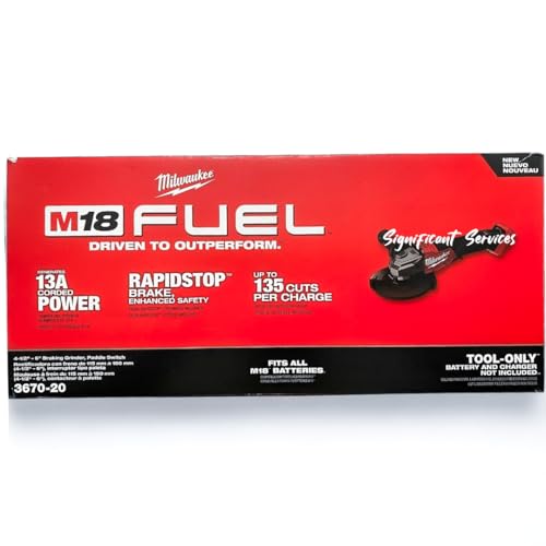 M18 FUEL 4-1/2/6 in Braking Grinder with Paddle Switch