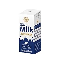 Au Kingcare Pure Full Cream Milk 200ml*24 boxes/carton