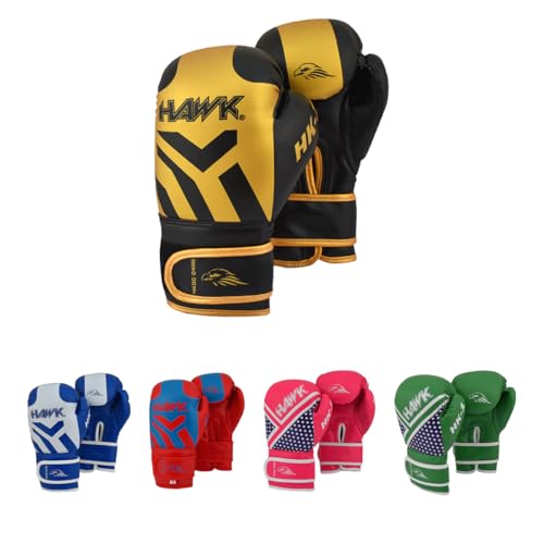 Kids Boxing Gloves 4oz, 6oz, 8oz - Youth Training Gloves for Boys & Girls | Punching Bag, Kickboxing, Muay Thai & MMA | Comfortable, Durable, and Protective (Golden, 6-Oz)