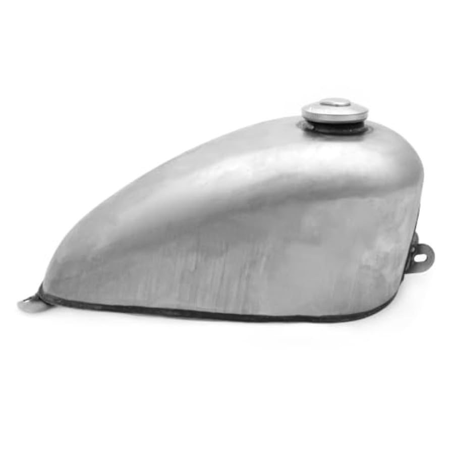 Réservoir d'essence moto 1,8 gallons 7L en acier brut pour Chopper et Sportster