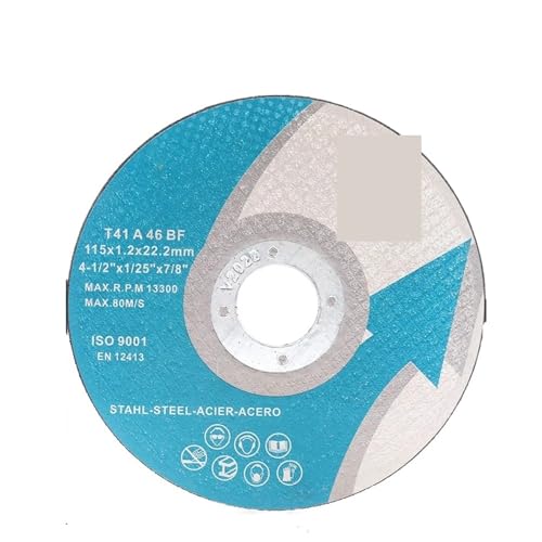 Disques de coupe en résine 115 mm lot de 15 pièces pour meuleuse d'angle et scie circulaire