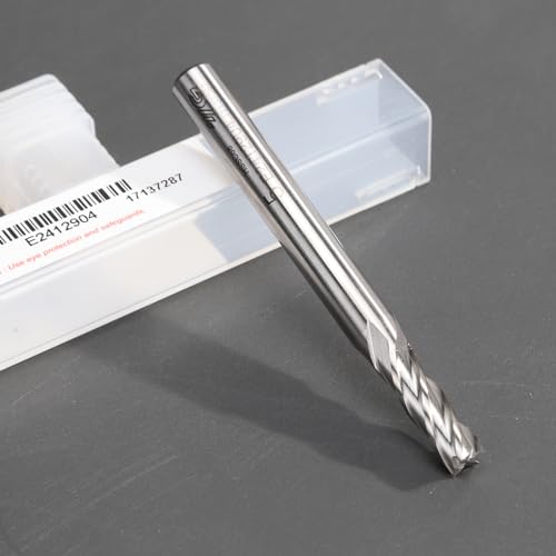 Image of 4 Flute Carbide End Mill Cutter 1pcs 1 /8 inch for Milling Alloy Steels, Metal, Hardened Steel & More