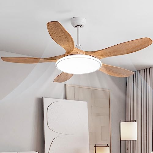Ventilateur de plafond avec lampe LED 60W et télécommande pour salon - 2