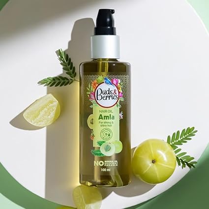 Amla - Aceite capilar para cabello fuerte y brillante  Mezcla de aceite prensado en frío  Fortalece y promueve el brillo  3.4 fl oz  No pegajoso disponible en Yaxa Venezuela