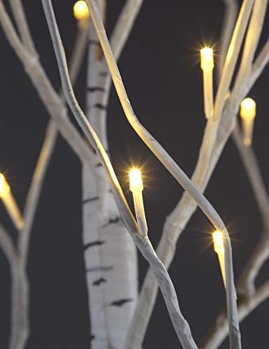 Lightshare 4 Feet 6 Feet And 8 Feet Birch Tree,Warm White, For Home,Pack Of 3, Festival, Party, And Christmas Decoration, Indoor And Outdoor Use #TOP5