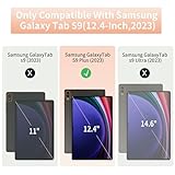 SSS·GRGB Case for 12.4 Inch Samsung Galaxy Tab S10+ Plus 2024/Tab S9+/ S9 FE Plus 5G 2023 Case with S Pen Holder, Slim Folio Stand Protective Tablet Cover, Auto Wake/Sleep, Multi-Angle Viewing, Pink - Image 2