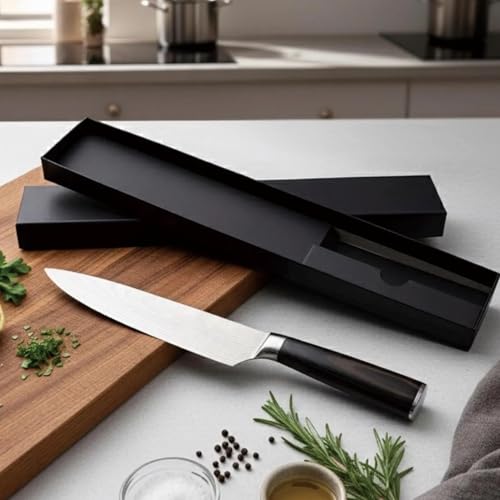 Image of Custom Engraved Kitchen Chef Knife, Stainless Steel Japanese Chef Knife, Personalized Birthday, Anniversary, Father's Day, Christmas Gift, Unique Gifts for Men and Women, 8 Inches With Gift Box