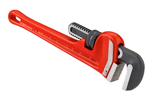 Image of RIDGID 36 inch and 12 inch Heavy Duty Straight Pipe Wrenches Plumbing Tool Set with Hook Jaws and Self Cleaning Threads, Red