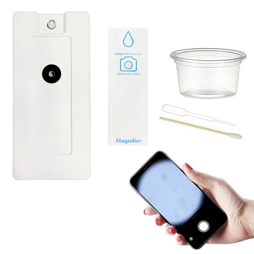 Portable Magnifying Glass Handheld Observation Lens with LED Light Outdoor Mobile Phone Magnifier Complete Set