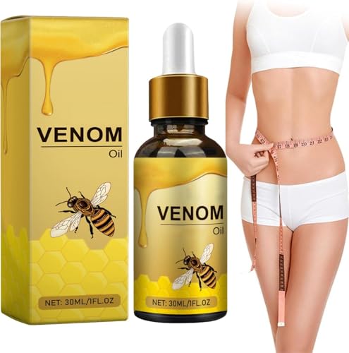 Bee Venom Tropfen Zum Abnehmen Original, Bienengift Schlankheitsöl, Bee Venom Oil, Drainage-Bienengiftöl, Slimming Oil, Massageformung, Drainage & Straffung, Sanft & Hautverträglich (1)