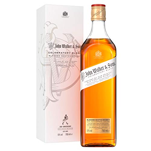 John Walker & Sons 200th Anniversary Celebratory Blend, Blended Scotch Whisky, 70 cl with Gift Box - Amazon Exclusive