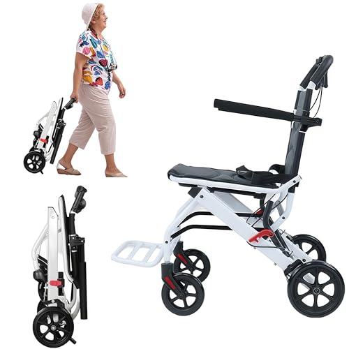 Portable Lightweight Folding Wheelchair for Adults