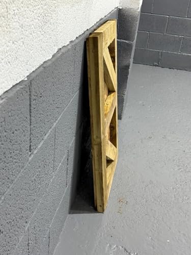 Garden Gate, Pedestrian Wooden Gate Pressure Treated, Wooden Feather Edge Garden Door - 3ft Height 2 Feet Width 3 inches Depth (90cm High x 83cm Wide x 6cm Deep)