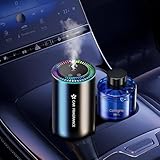 2026 Auto Lufterfrischer mit 50ml Parfüms, Auto Elektrischer Duft, Ultraschall-Zerstäuber, Intelligente 3 Modi, Auto EIN/Ausschalten, Eingebauter Akku, Aroma Diffusor Hält 5 Monate BJ-577(Cologne)