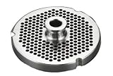 #52 Meat Grinder Plates with Hubs - Cozzini Cutlery Imports - Choose Your Size (5/32 in. - 4mm - Fine Burger Grind)