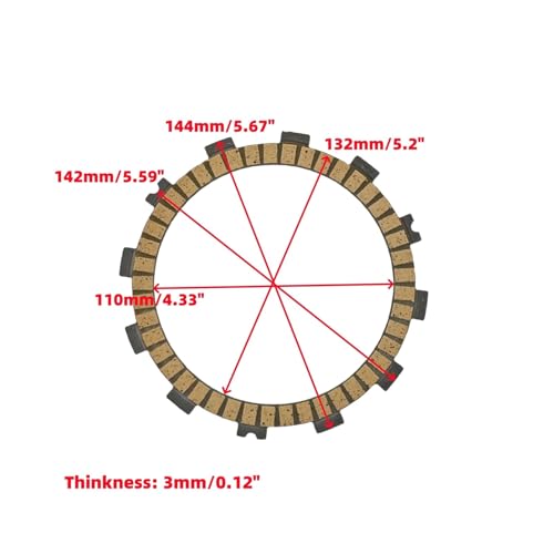 Kit disques de friction d'embrayage KX250F pour circuit et enduro - 2
