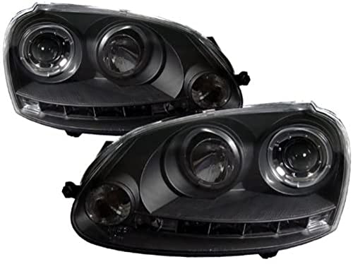 Spyder Auto 5012098 LED Halo Projector Headlights Black/Clear