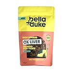 Bella+Duke Ox Liver Treats for Dogs - Bite Size & Packed with Iron - Ideal for Training & Snacking - Grain-Free, High Protein and Hypoallergenic - 100% Natural Alternative to Processed Treats