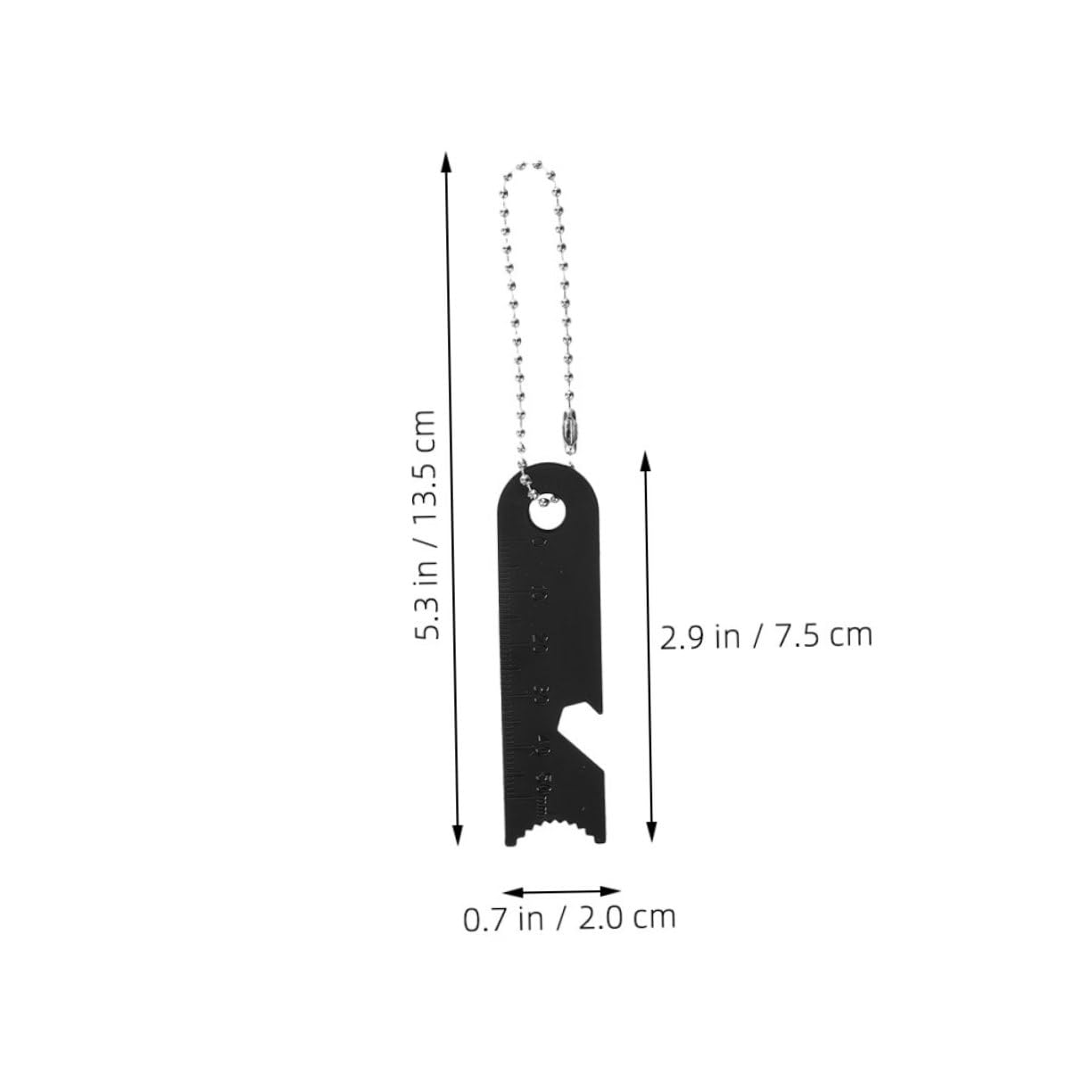 HONMEET Camping Supplies Flint Scraper Ruler Portable Outdoor Fire Starter Tool for Survival