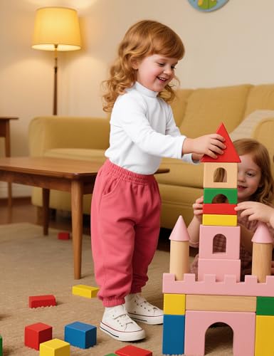 image for Witwot Toddler Girls Mock Turtleneck Shirts Cotton Baby Girl Long Slee