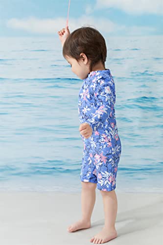 Image of UMELOK Baby Girl One Piece Swimsuit Infant Rash Guard Bathing Suit