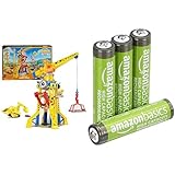 GRUE DE CHANTIER INTERACTIVE - Découvrez la véritable grue interactive de la série animée Ruben & Compagnie pour partir en mission construction ; De plus de 60 cm de haut, elle possède des jouets de construction amusants et des effets sonores et lumineux