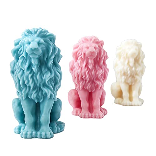3D Lion Candle Mold Animal Mold Lion Mold Silicone Mold For Resin Candle Mold Clay Mold Handmade Candle Mold Candle Making Mold Bubble Resin Making Molds Craft Supplies Animal Mold #TOP4