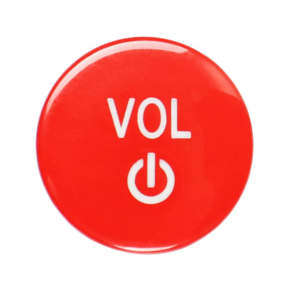 Cnfang4 1 pcs Red stereo Audio Volume Control Knob Covering Caps for BMW G Chassis 2 3 4 8 Series M3 M4 M8 X3 X4 X5 X6 X7 Z4