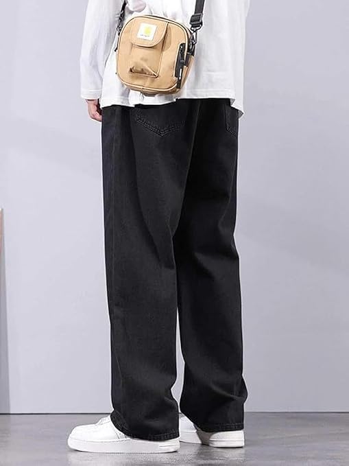 Image of JAAR Loose Fit Jeans for Men - Oversized Baggy Denim Pants | Mid Rise Streetwear Style |