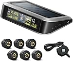 Easesuper Tire Pressure Monitoring System for RV Trailer (0-199 psi) and Repeater, Rv Tpms 7 Alarm Modes, Auto Backlight & Sleep & Awake Mode for Travel Trailer, Coach, Motor Home, Truck