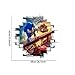Sonic Wall Decals,6D Smashed Custom Hedgehog Stickers,Kids Game Wall Art Room Wall Decor Boys Bedroom Poster Mural Wallpaper Removable Vinyl Wall Stickers Gift