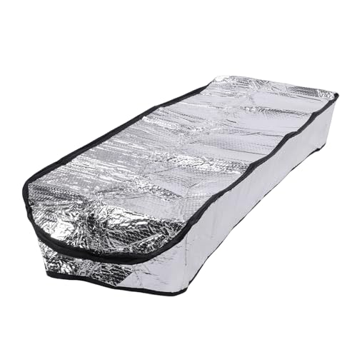 xuuyuu Attic Insulation Cover, Aluminum Foil Bubble Thermal Insulaon with Double Head Zipps, for Atc Stairs and Ladds Up to 25x5
